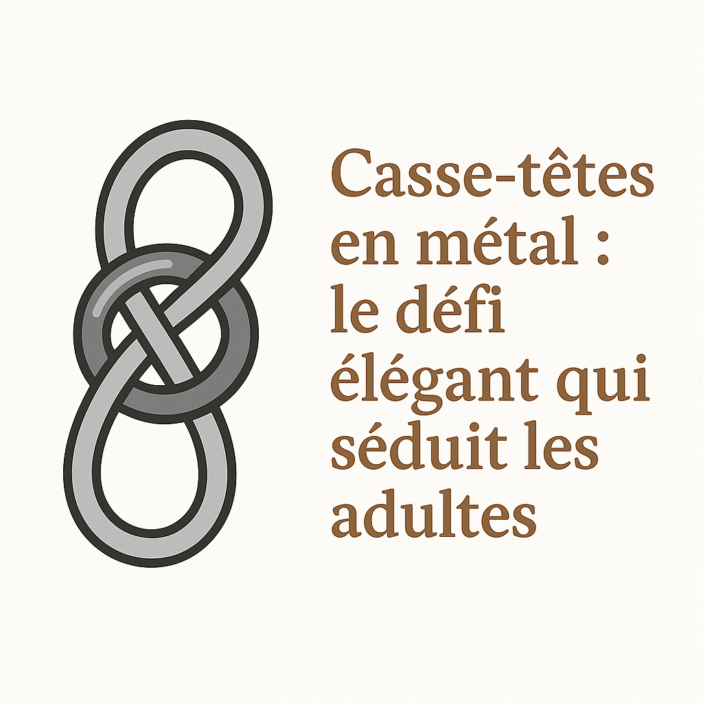 Casse-têtes en métal : le défi élégant qui séduit les adultes