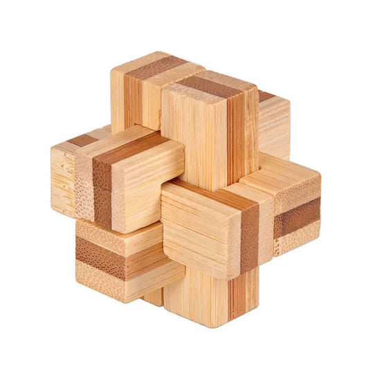 Casse-tête de la Croix Cubique de bois